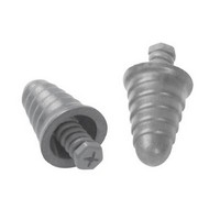 3M (formerly Aearo) P1300 3M Single Use Peltor NEXT Skull Screws Tapered Metallic-Look Foam Uncorded Earplugs With Screw Threads